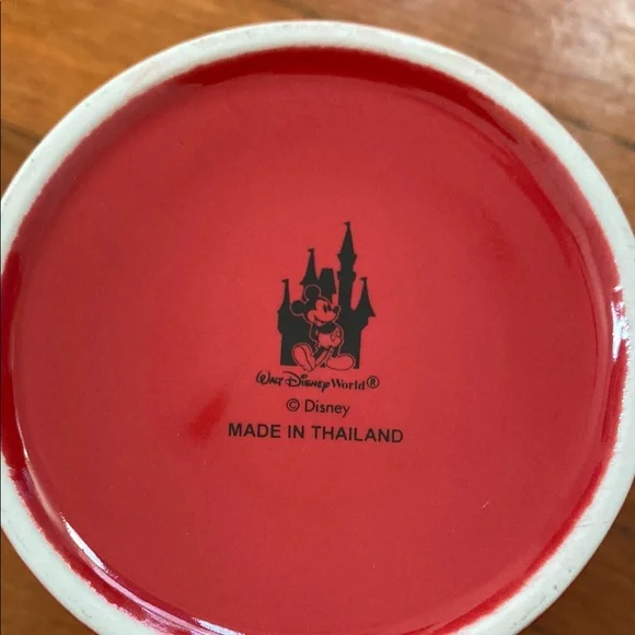 Disney Red Mug with Mickey and Friends 2000 Design - Picture 4 of 4